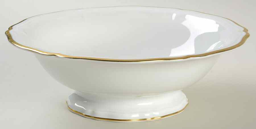 1129 (Chippendale, White) 9" Round Vegetable Bowl by Rosenthal - Continental-1