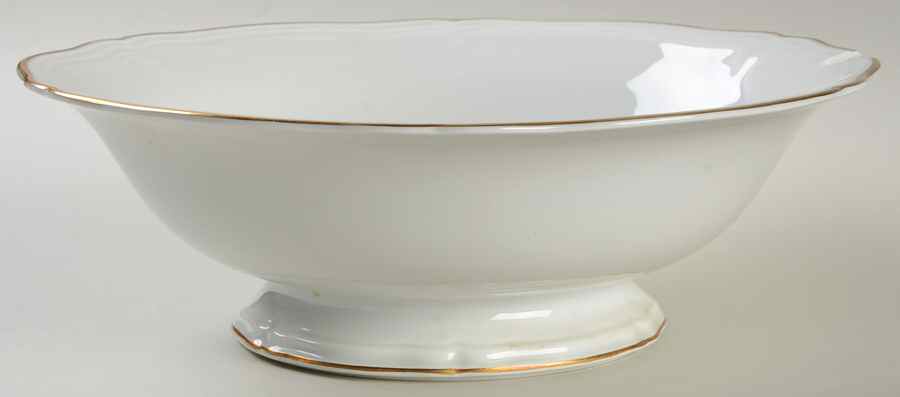1129 (Chippendale, White) 10" Round Vegetable Bowl by Rosenthal - Continental-1