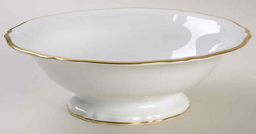 1129 (Chippendale, White) 8" Round Vegetable Bowl by Rosenthal - Continental-1