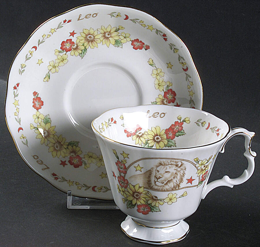 Zodiac Series Footed Cup & Saucer Set by Royal Albert-1