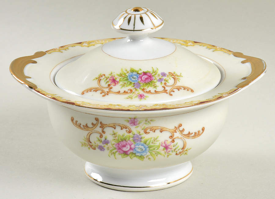 RNW4 Sugar Bowl & Lid by Renwick (Japan)-1