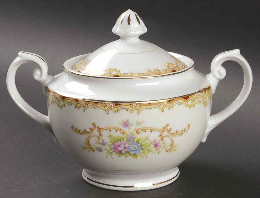 RNW4 Sugar Bowl & Lid by Renwick (Japan)-1