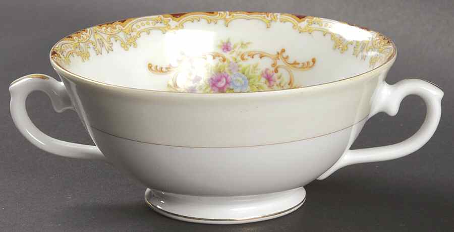 RNW4 Footed Cream Soup Bowl by Renwick (Japan)-1