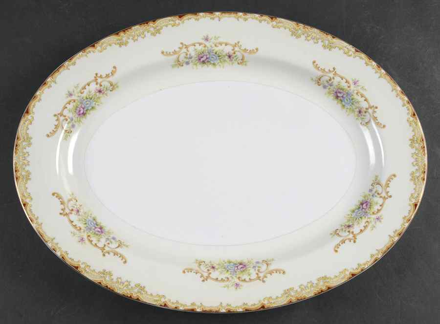 RNW4 15" Oval Serving Platter by Renwick (Japan)-1