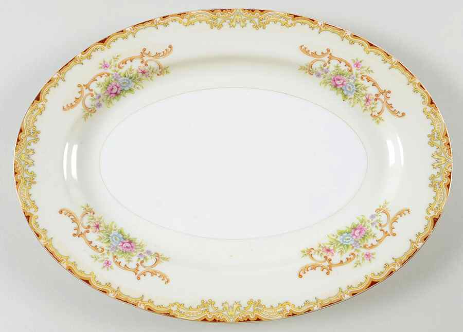 RNW4 12" Oval Serving Platter by Renwick (Japan)-1