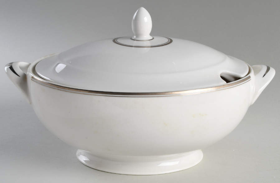 Oxford Platinum Tureen &  Lid by Royal Doulton-1