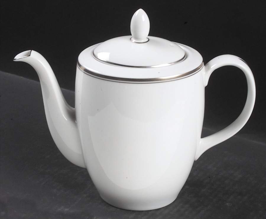 Oxford Platinum Coffee Pot & Lid by Royal Doulton-1