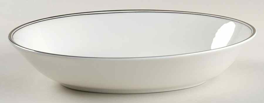 Oxford Platinum 9" Oval Vegetable Bowl by Royal Doulton-1
