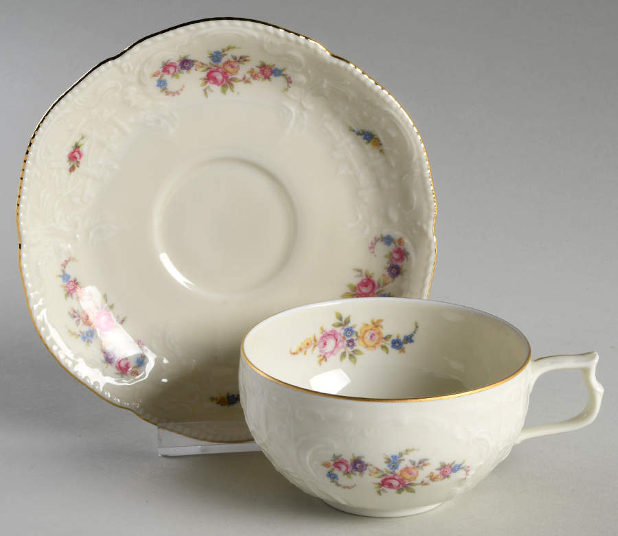 R596 Flat Cup & Saucer Set by Rosenthal - Continental-1