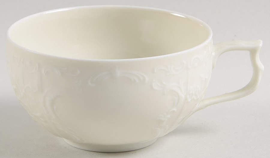 Sanssouci (Ivory, No Trim) Flat Cup by Rosenthal - Continental-1