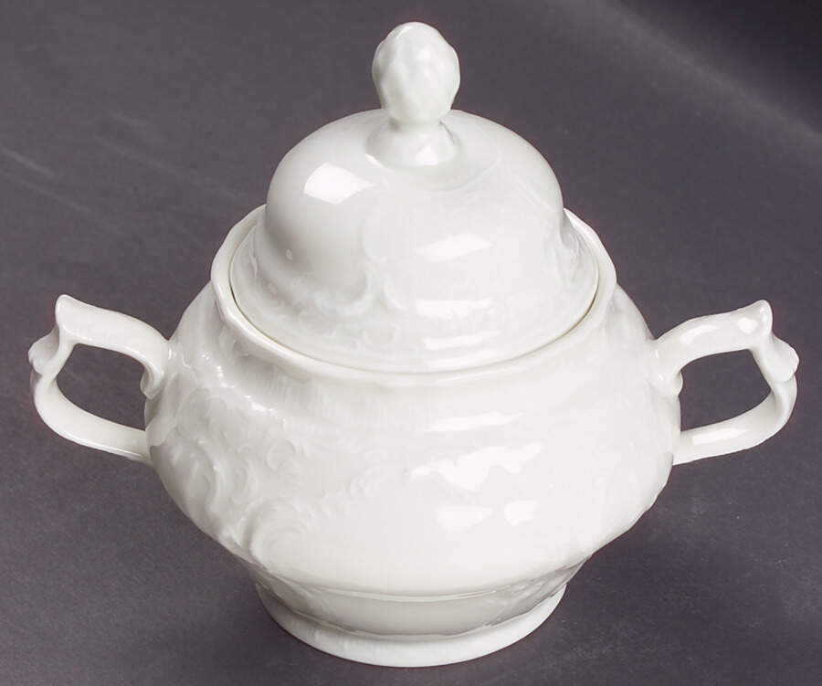 Sanssouci (Ivory, No Trim) Sugar Bowl & Lid by Rosenthal - Continental-1