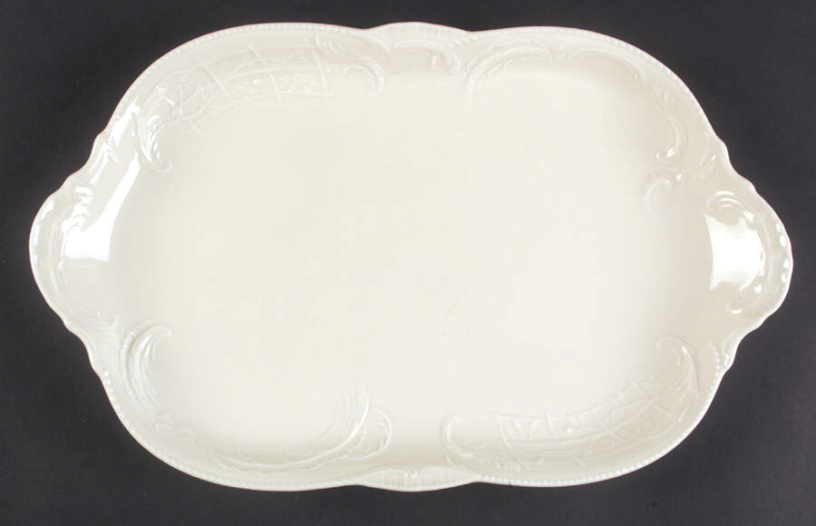 Sanssouci (Ivory, No Trim) 15" Oval Serving Platter by Rosenthal - Continental-1