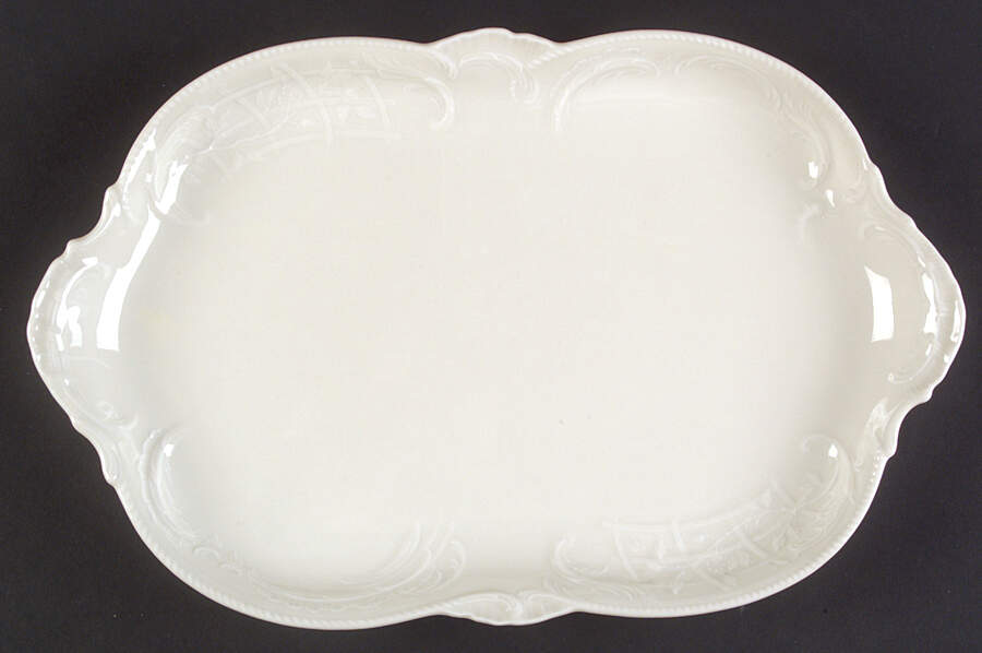 Sanssouci (Ivory, No Trim) 13" Oval Serving Platter by Rosenthal - Continental-1