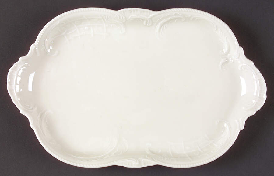 Sanssouci (Ivory, No Trim) 11" Oval Serving Platter by Rosenthal - Continental-1