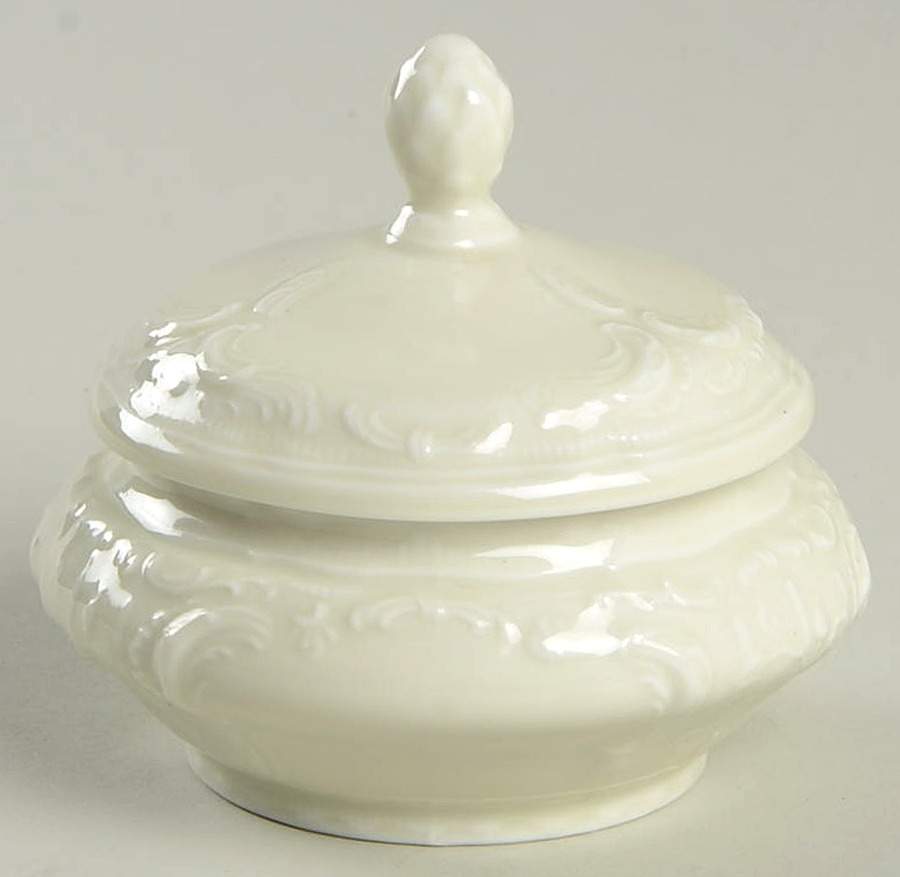 Sanssouci (Ivory, No Trim) Mini Sugar Bowl & Lid by Rosenthal - Continental-1