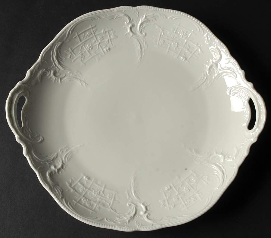Sanssouci (Ivory, No Trim) Handled Cake Plate by Rosenthal - Continental-1