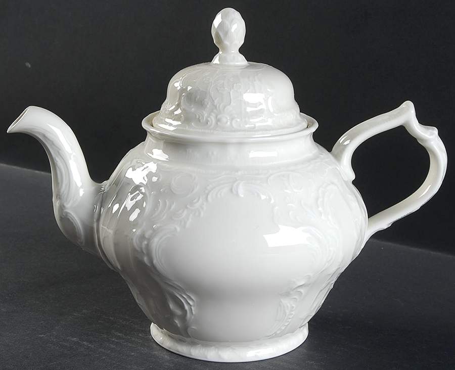 Sanssouci (Ivory, No Trim) Teapot & Lid by Rosenthal - Continental-1