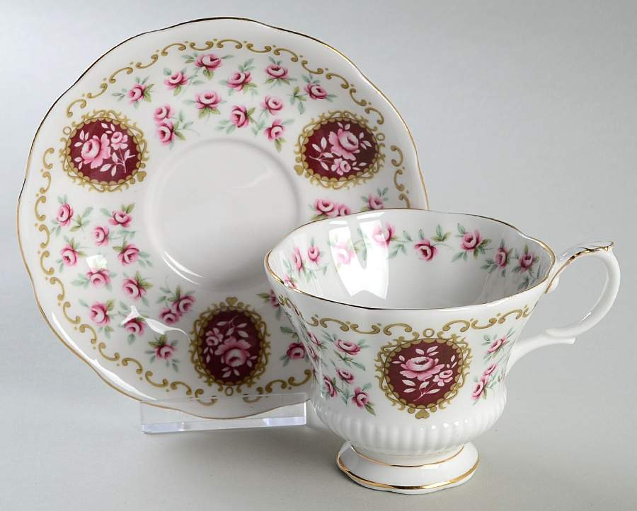 Cameo Series Footed Cup & Saucer Set by Royal Albert-1