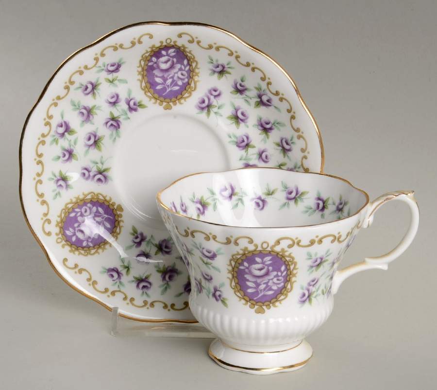 Cameo Series Footed Cup & Saucer Set by Royal Albert-1