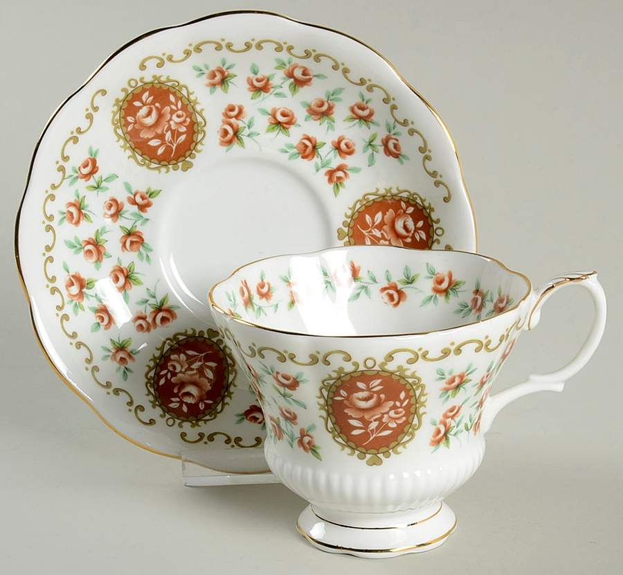 Cameo Series Footed Cup & Saucer Set by Royal Albert-1