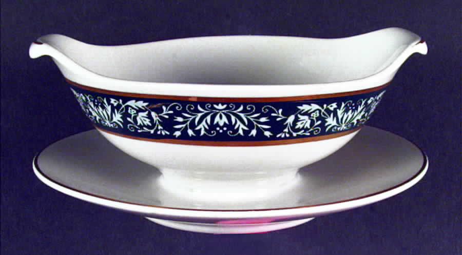 Florentine Gravy Boat with Attached Underplate by Royal Jackson-1