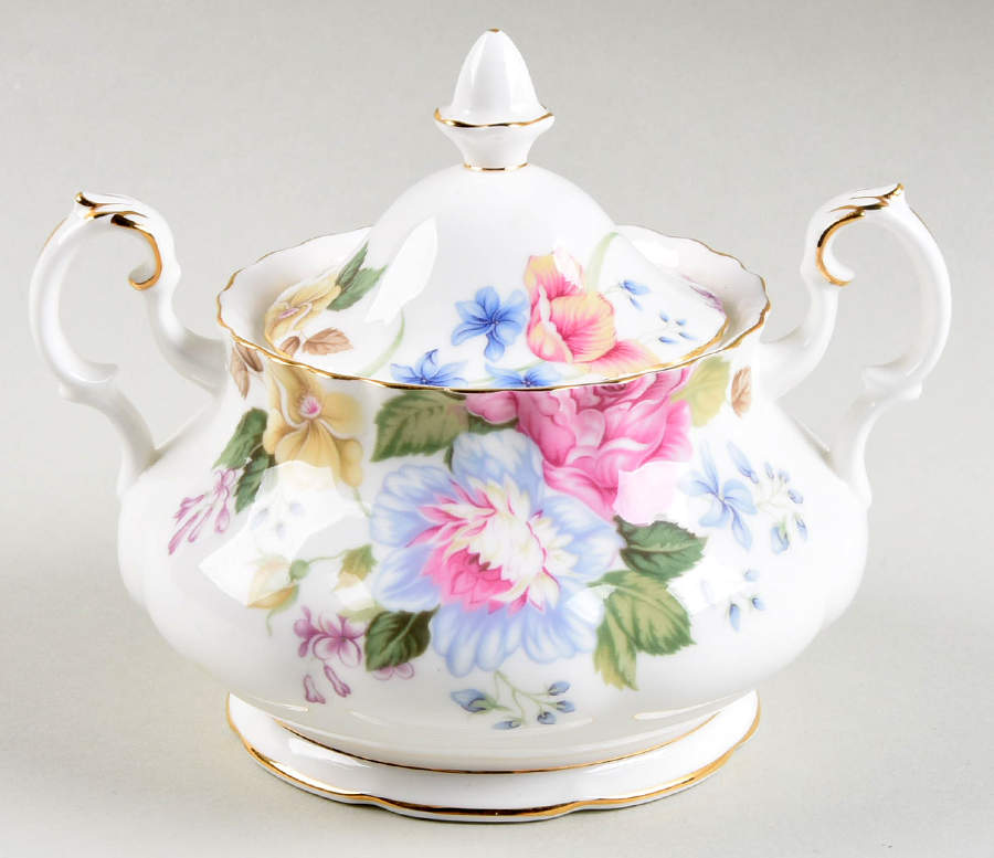 Beatrice Sugar Bowl & Lid by Royal Albert-1