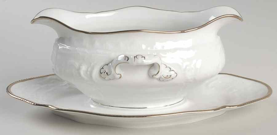 R600 Gravy Boat with Attached Underplate by Rosenthal - Continental-1