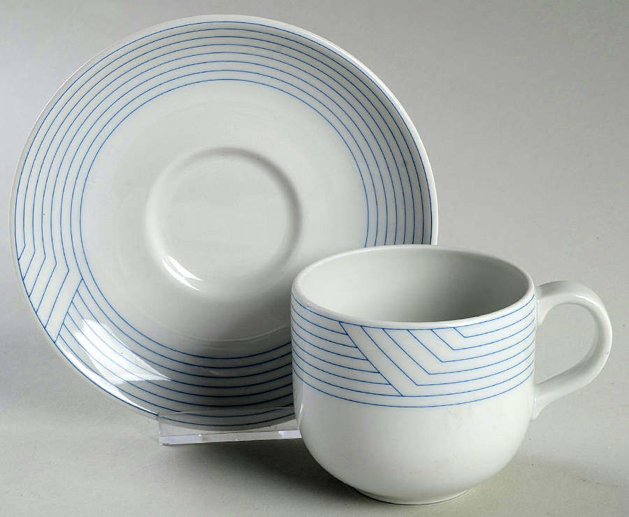 RMS1 Flat Cup & Saucer Set by Royal Mosa (Holland)-1
