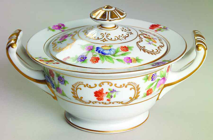 RO51 Sugar Bowl & Lid by Rose (Japan)-1