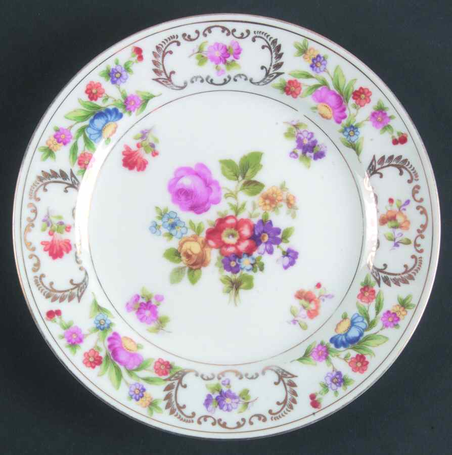 RO51 Bread & Butter Plate by Rose (Japan)-1
