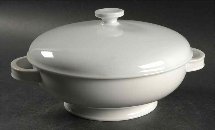 Winifred White Round Covered Vegetable by Rosenthal - Continental-1