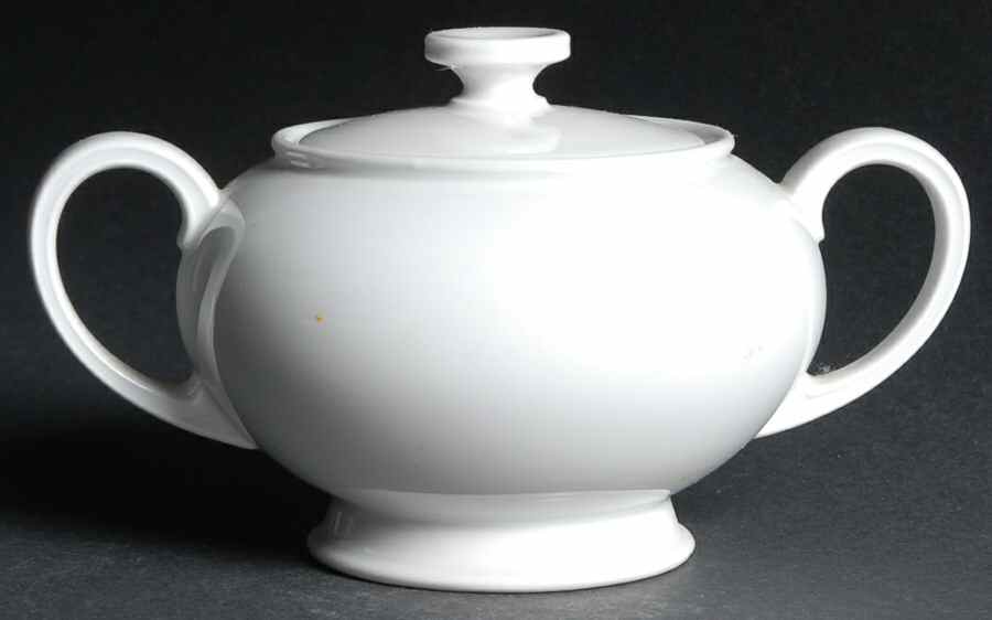 Winifred White Sugar Bowl & Lid by Rosenthal - Continental-1