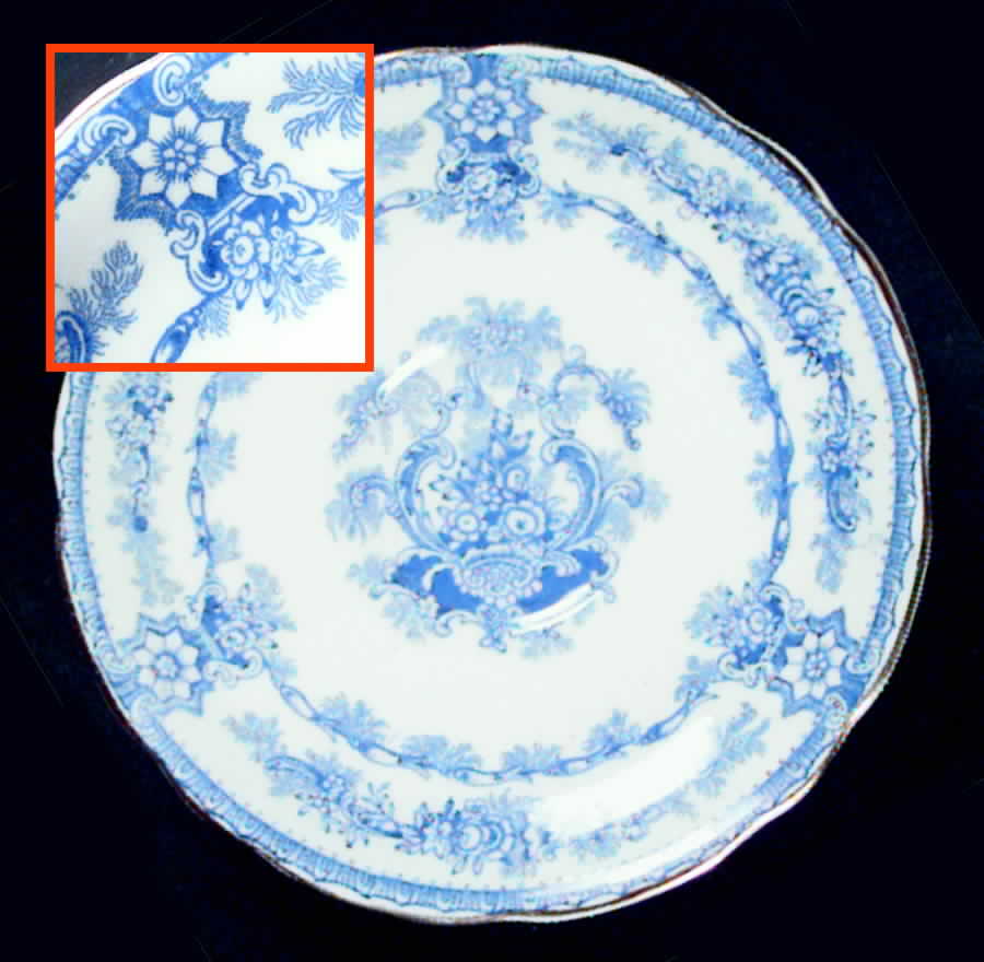 Queen's Blue Saucer by Royal Stafford-1
