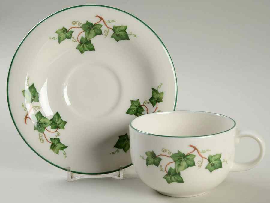 RVA15 Flat Cup & Saucer Set by Royal Vale-1