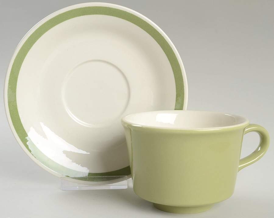 Triple Treat Footed Cup & Saucer Set by Royal (USA)-1