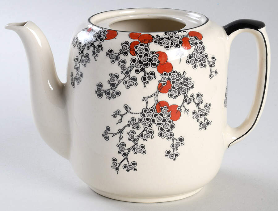 Carnival Teapot No Lid by Royal Doulton-1