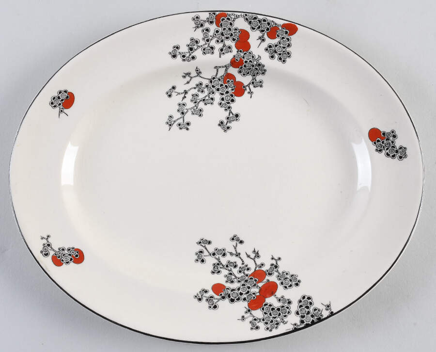 Carnival 11" Oval Serving Platter by Royal Doulton-1