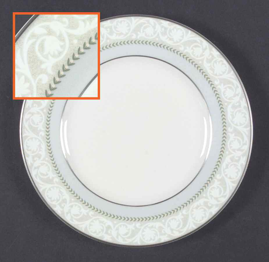 Etienne Platinum Salad Plate by Royal Doulton-1