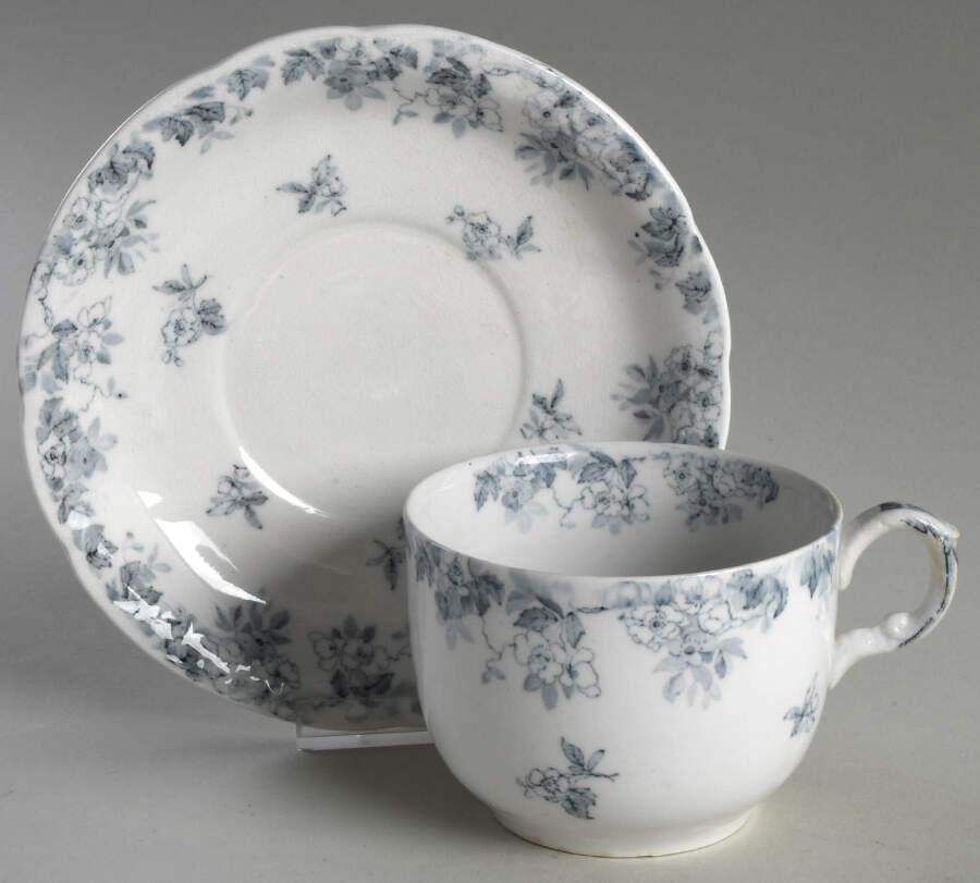 Nestor Oversized Cup & Saucer Set by Ridgway (Ridgways)-1