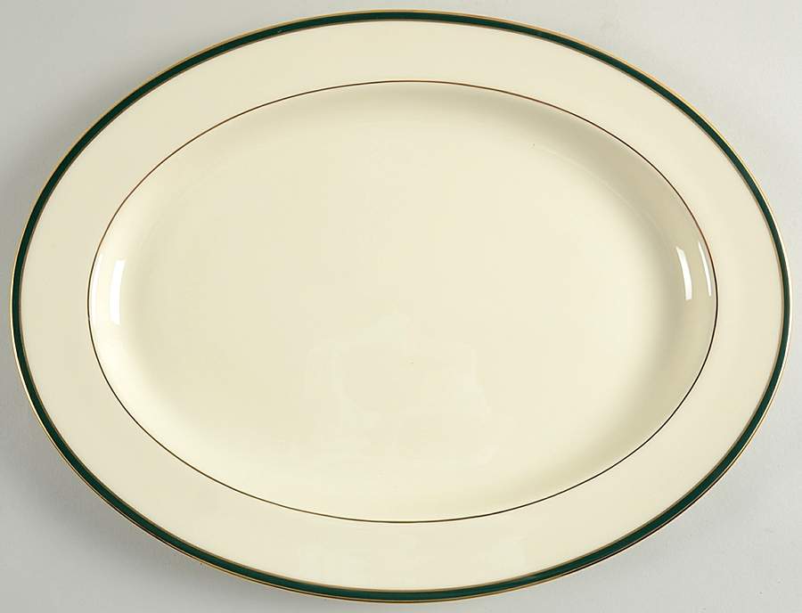 Cambridge Green 16" Oval Serving Platter by Royal Doulton-1
