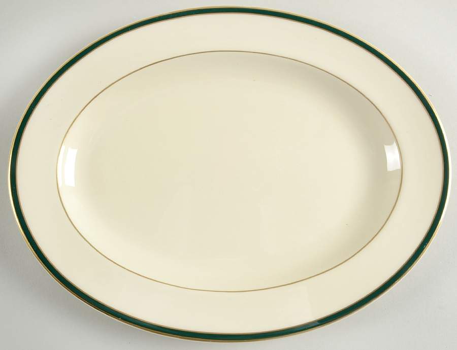 Cambridge Green 13" Oval Serving Platter by Royal Doulton-1