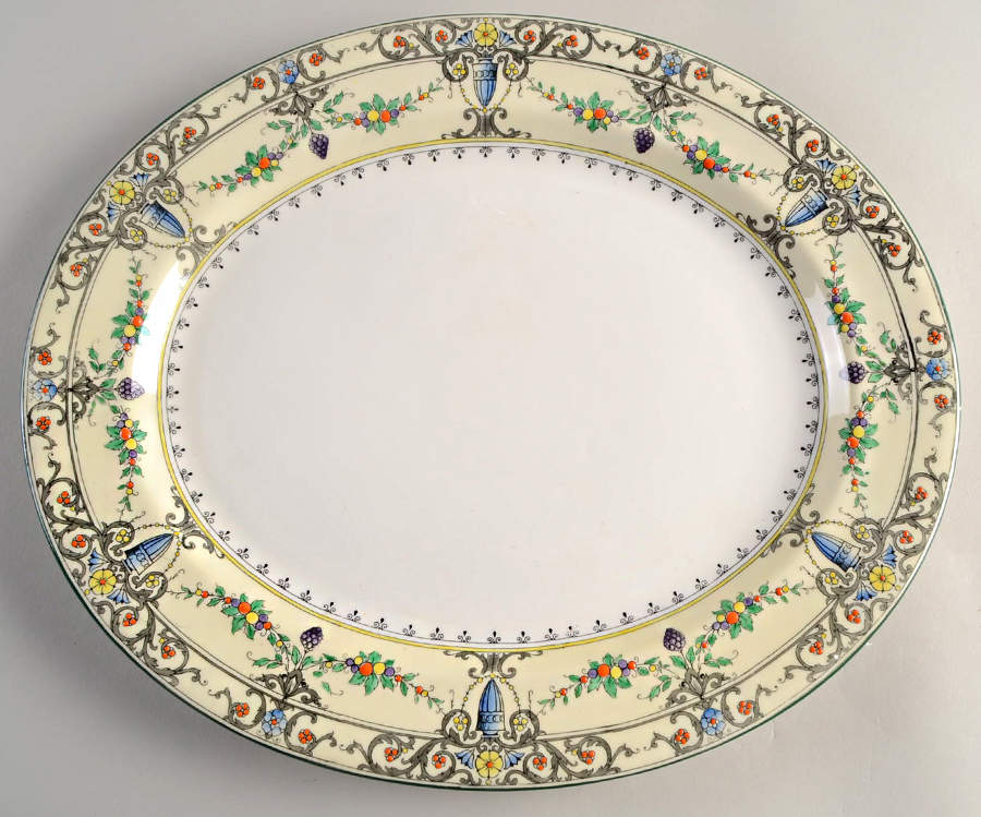 Monticello 15" Oval Serving Platter by Royal Worcester-1