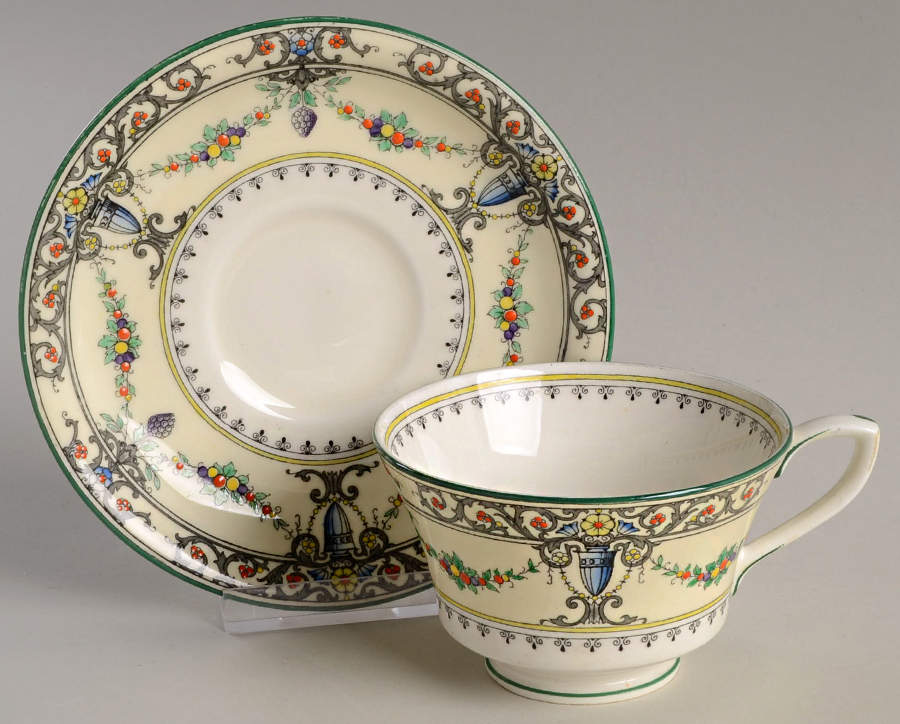 Monticello Footed Cup & Saucer Set by Royal Worcester-1