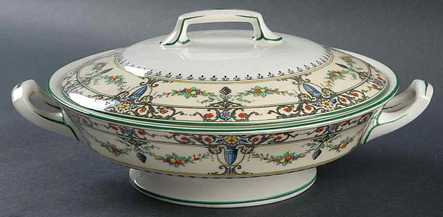 Monticello Round Covered Vegetable by Royal Worcester-1