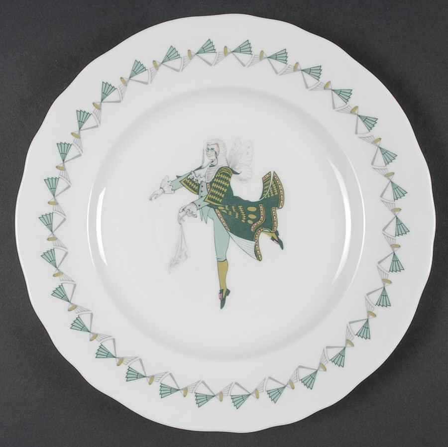 The Gilbert & Sullivan Service Luncheon Plate by Royal Worcester-1