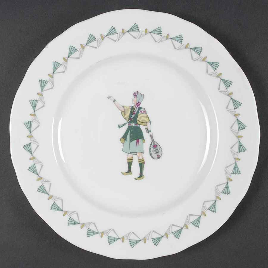 The Gilbert & Sullivan Service Luncheon Plate by Royal Worcester-1