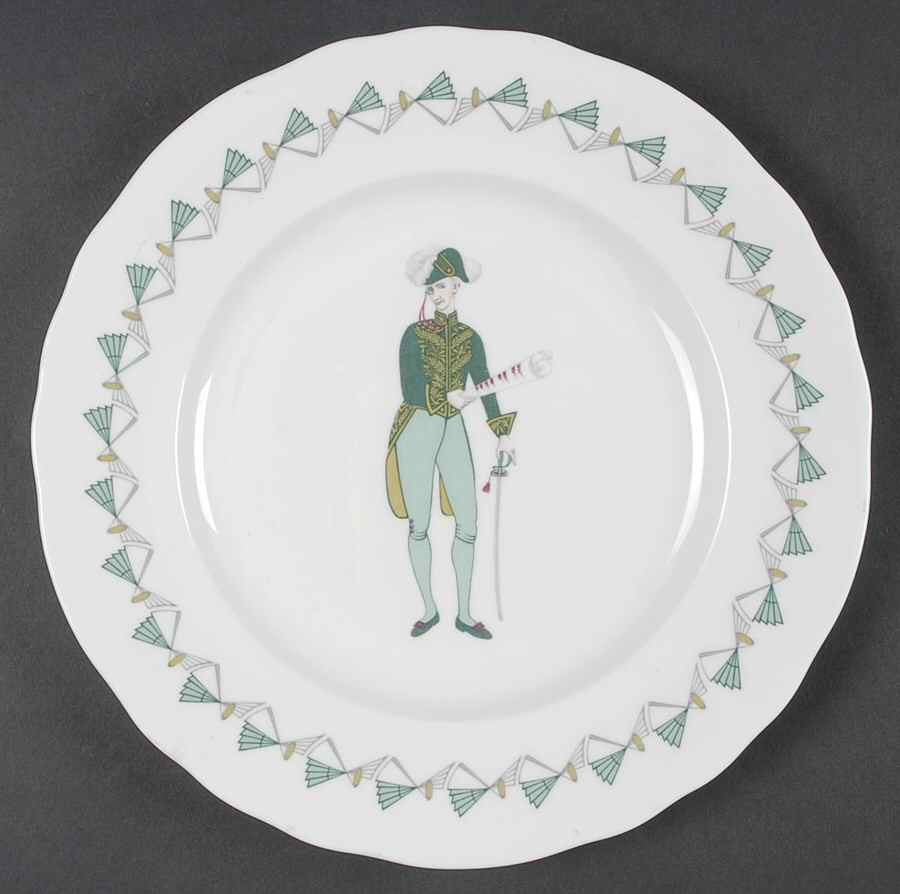 The Gilbert & Sullivan Service Luncheon Plate by Royal Worcester-1