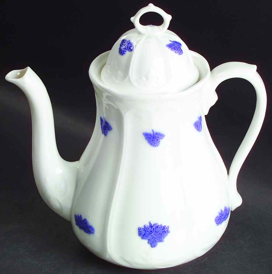 Bla Blom Coffee Pot & Lid by Rorstrand-1
