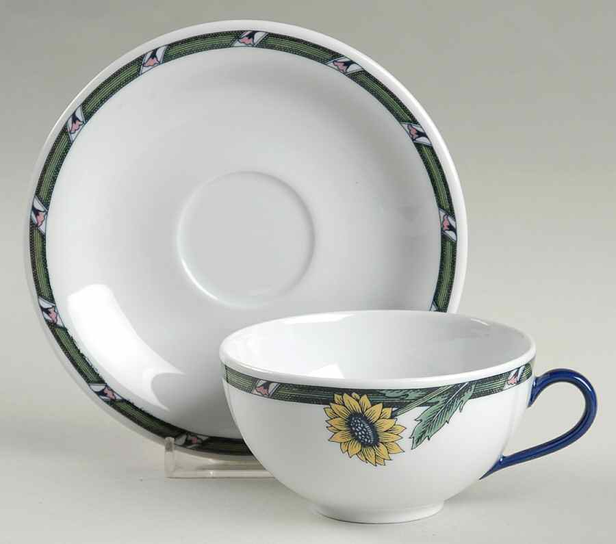 Linnea Flat Cup & Saucer Set by Rorstrand-1