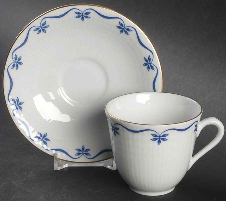Marbacka Flat Demitasse Cup & Saucer Set by Rorstrand-1